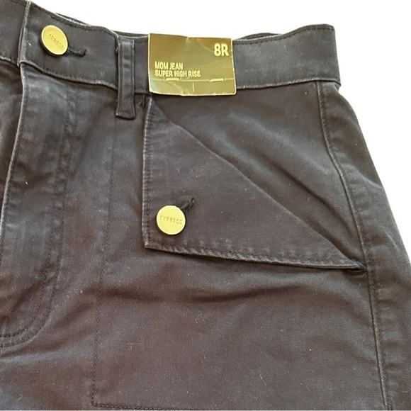 Express Super High Rise Mom Jeans - Picture 2 of 5